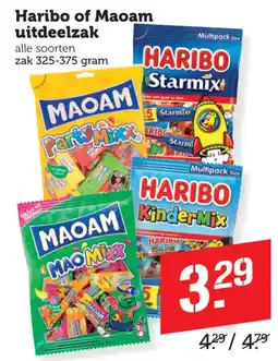 Coop Haribo of Maoam uitdeelzak aanbieding