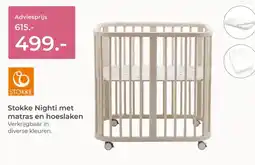 Prenatal Stokke Nighti met matras en hoeslaken aanbieding