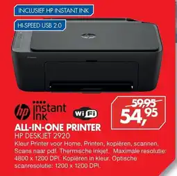 Vobis hp instant ink all-in-one printer hp deskjet 2920 aanbieding