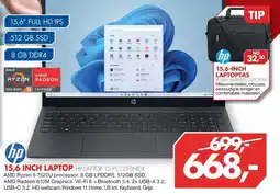 Vobis hp 15,6 inch laptop hp laptop 15-fc1253ndx aanbieding