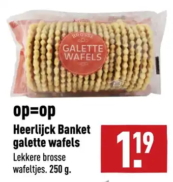 ALDI Heerlijck Banket galette wafels aanbieding