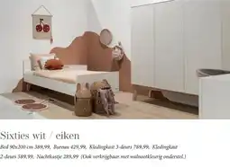 Babypark Sixties wit/eiken aanbieding