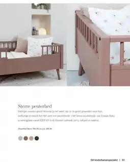 Babypark Europe Baby Sterre peuterbed aanbieding
