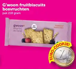 Coop g'woon fruitbiscuits bosvruchten aanbieding