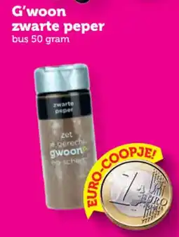 Coop G'woon zwarte peper aanbieding