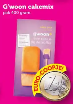Coop g'woon cakemix aanbieding