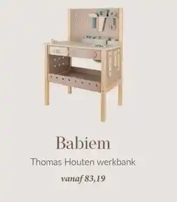 Babypark Babiem Thomas Houten werkbank aanbieding