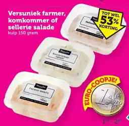 Coop Versuniek farmer, komkommer of sellerie salade aanbieding