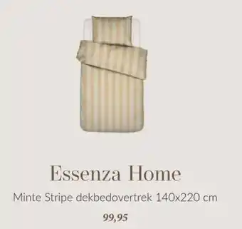 Essenza Home Minte Stripe dekbedovertrek 140x220 cm