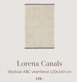 Babypark Lorena Canals Wasbaar ABC vloerkleed 120x160 cm aanbieding