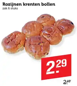 Coop Rozijnen krenten bollen aanbieding