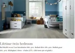 Babypark Lifetime twin bedroom aanbieding