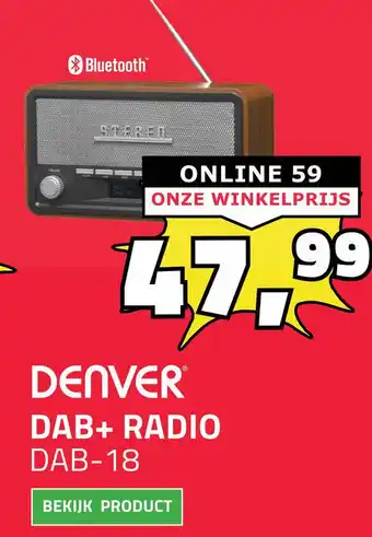 BoXXer Denver Dab+ Radio Dab-18 aanbieding