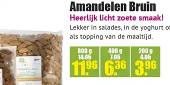 Gezond & Wel Amandelen Bruin aanbieding