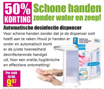 Gezond & Wel Automatische desinfectie dispencer aanbieding