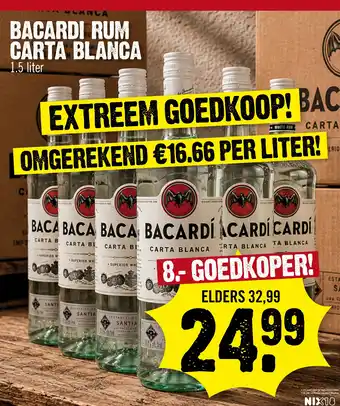 Bacardi rum carta blanca
