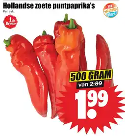 Dirk Hollandse zoete punt paprika's aanbieding
