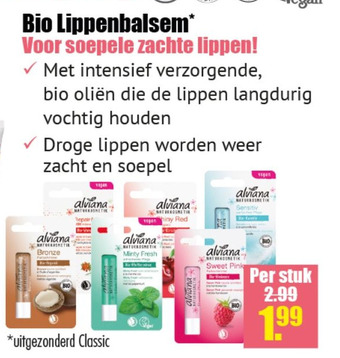 Gezond & Wel Alviana Bio Lippenbalsem aanbieding