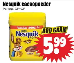 Dirk Nesquik cacaopoeder aanbieding