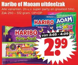 Dirk Haribo of Maoam uitdeelzak aanbieding
