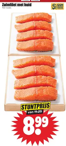 Dirk Zalmfilet met huid aanbieding