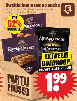 Dirk Kwekkeboom oven snacks aanbieding