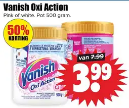 Dirk Vanish Oxi Action Pink of white. Pot 500 gram. aanbieding
