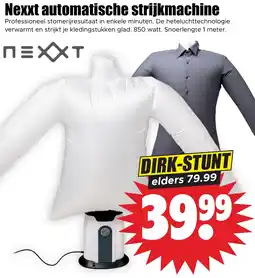 Dirk Nexxt automatische strijkmachine aanbieding