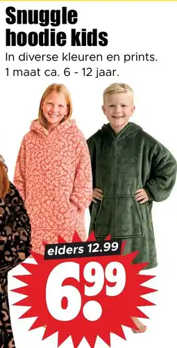 Dirk Snuggle hoodie kids aanbieding