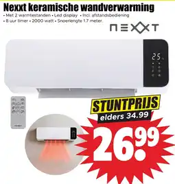 Dirk Nexxt keramische wandverwarming aanbieding