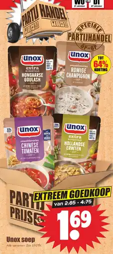 Dirk Unox soep aanbieding