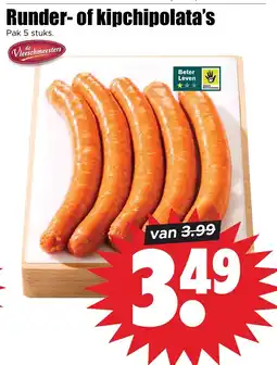 Dirk Runder- of kipchipolata's aanbieding