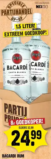 Dirk Bacardi Carta Blanca rum aanbieding