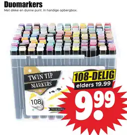 Dirk Twin tip markers aanbieding