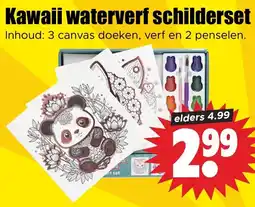 Dirk Kawaii waterverf schilderset aanbieding
