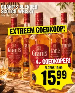 Super Dirck 3 Grant's blended scotch whisky aanbieding