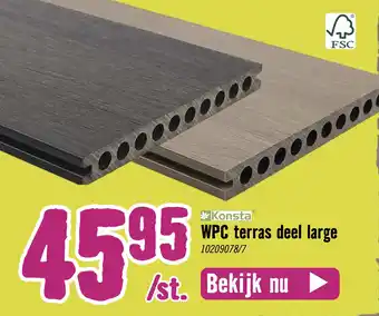 Hornbach *Konsta WPC terras deel large 10209078/7 aanbieding