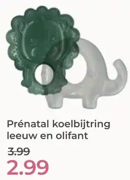 Prenatal Prénatal koelbijtring leeuw en olifant aanbieding
