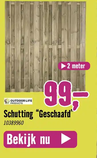 Hornbach Schutting “Geschaafd" 10389960 aanbieding