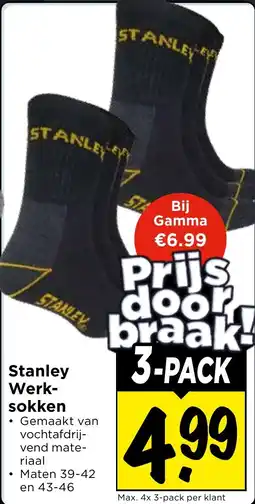 Vomar Voordeelmarkt Stanley Werksokken aanbieding