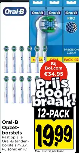 Vomar Voordeelmarkt Oral-B Opzetborstels aanbieding