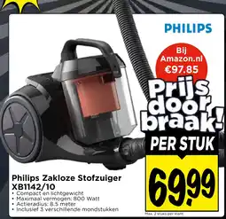 Vomar Voordeelmarkt Philips Zakloze Stofzuiger XB1142/10 aanbieding