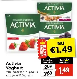 Vomar Voordeelmarkt Alle Activia Yoghurt aanbieding