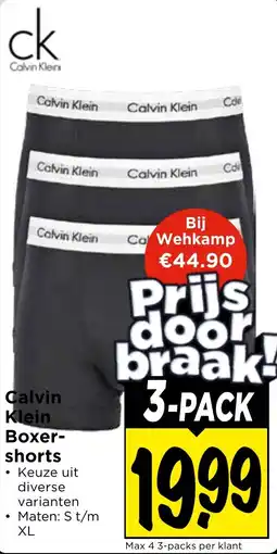 Vomar Voordeelmarkt Calvin Klein Boxer-shorts aanbieding