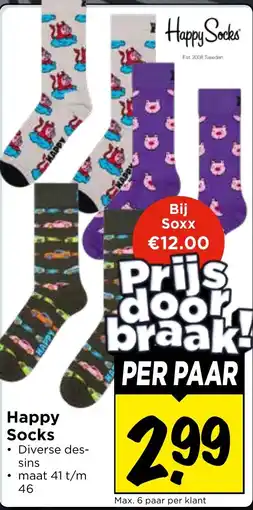 Vomar Voordeelmarkt Happy Socks aanbieding