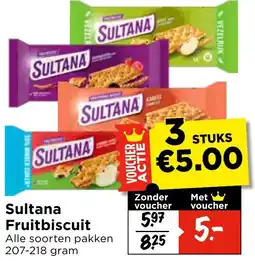 Vomar Voordeelmarkt Sultana Fruitbiscuit aanbieding