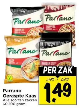 Vomar Voordeelmarkt Parrano Geraspte Kaas aanbieding