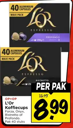 Vomar Voordeelmarkt L'Or Koffiecups aanbieding