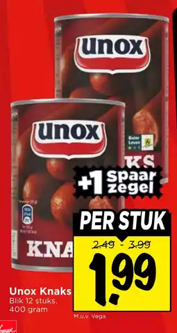 Vomar Voordeelmarkt Unox Knaks aanbieding