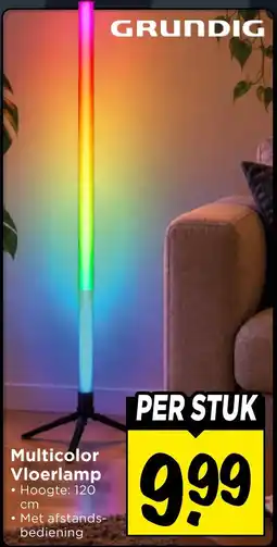 Vomar Voordeelmarkt Grundig Multicolor Vloerlamp aanbieding